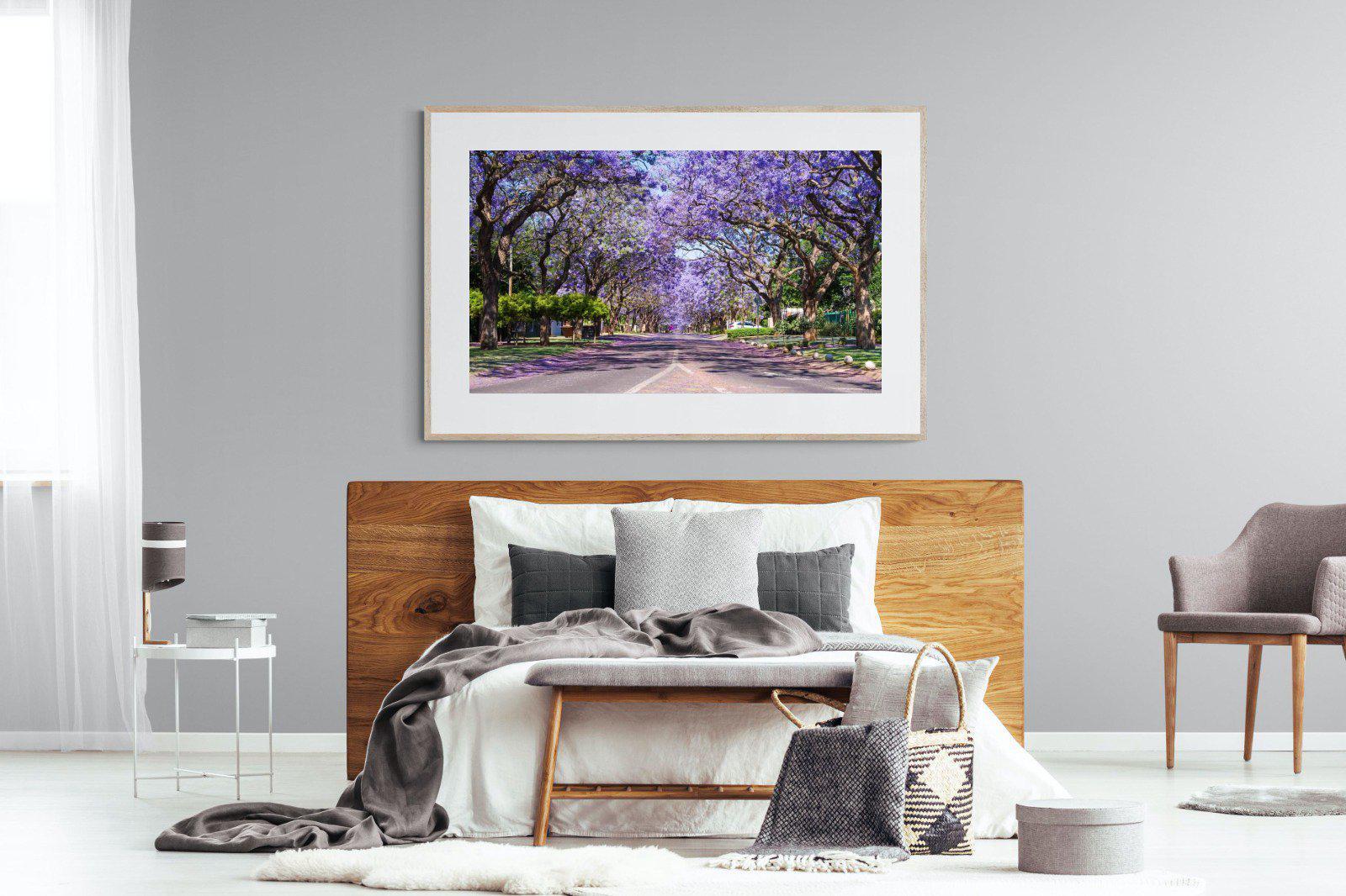Jacaranda-Wall_Art-150 x 100cm-Framed Print-Wood-Pixalot