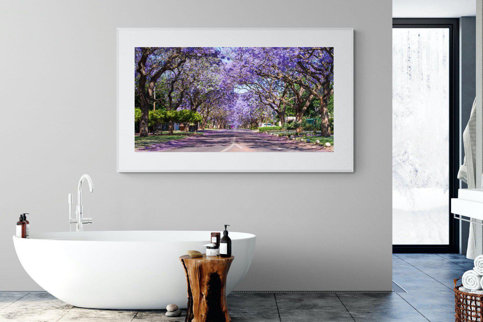 Jacaranda-Wall_Art-180 x 110cm-Framed Print-White-Pixalot