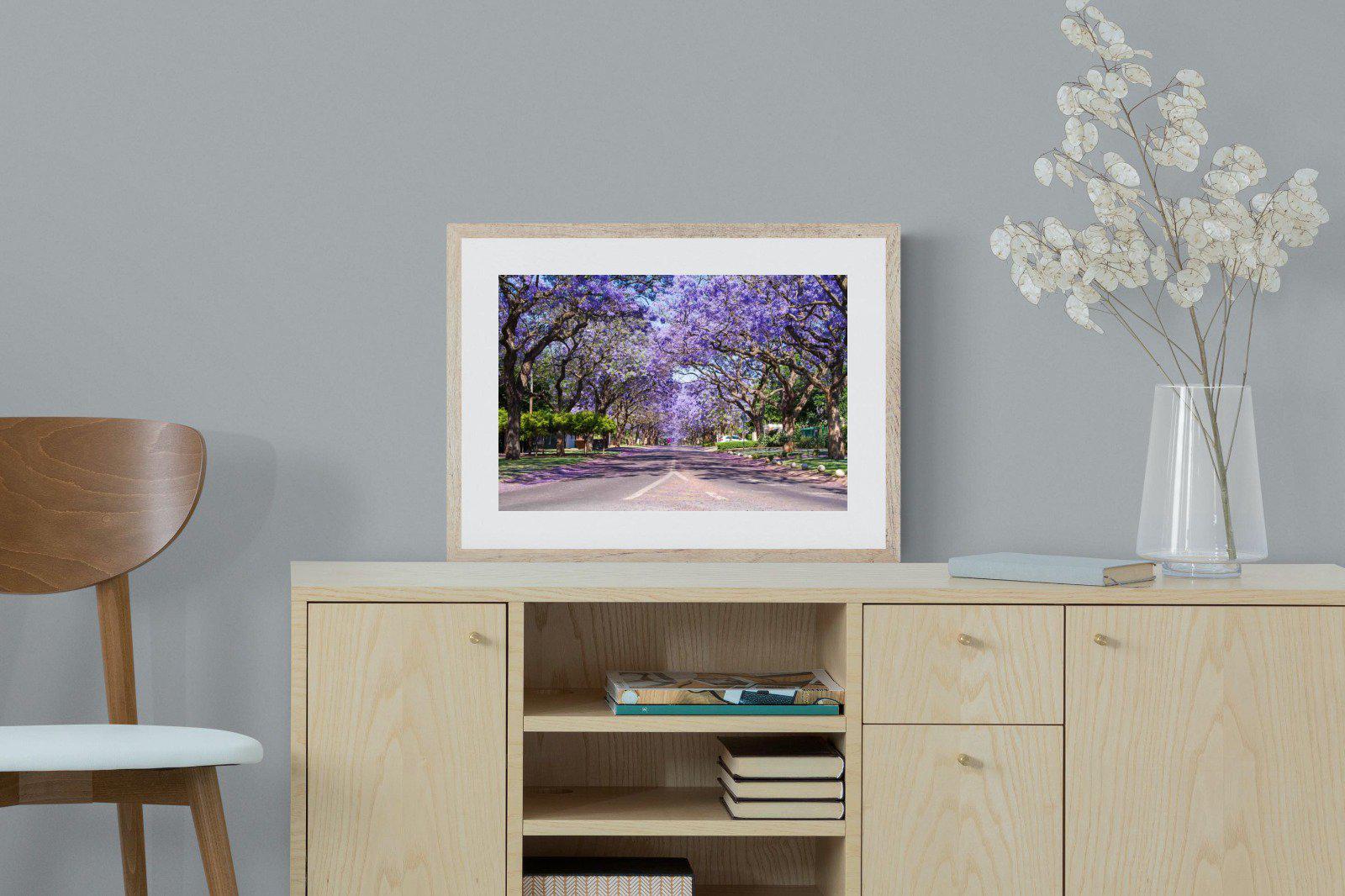 Jacaranda-Wall_Art-60 x 45cm-Framed Print-Wood-Pixalot