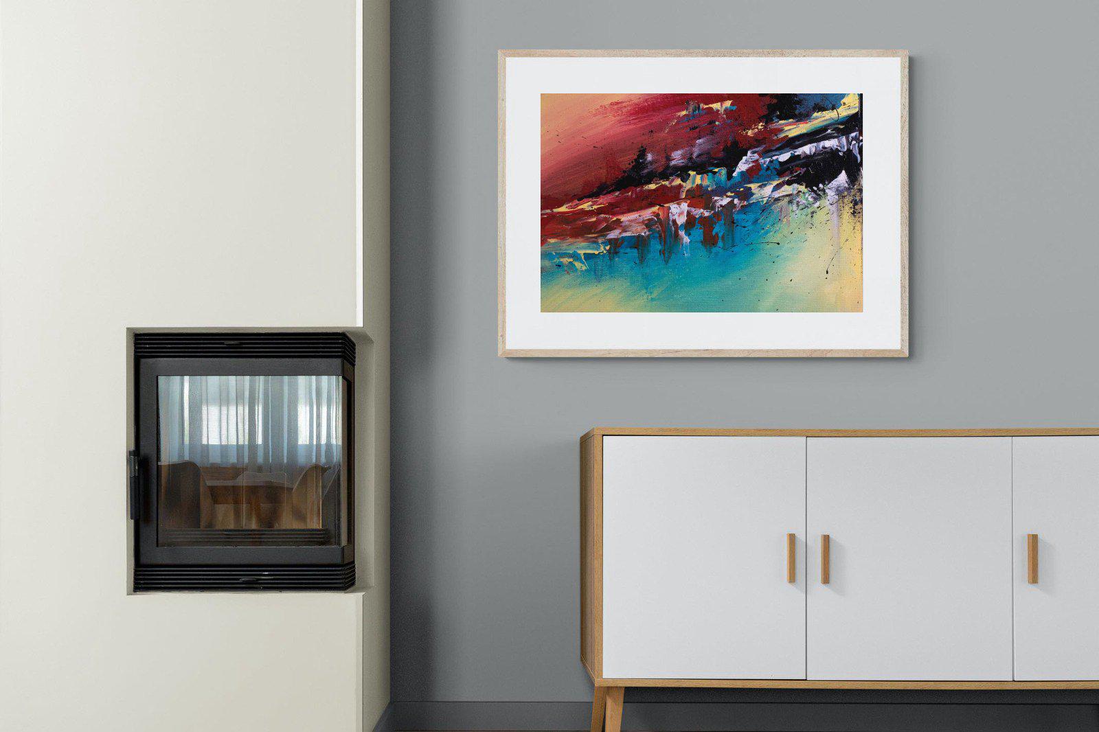 Jagged-Wall_Art-100 x 75cm-Framed Print-Wood-Pixalot