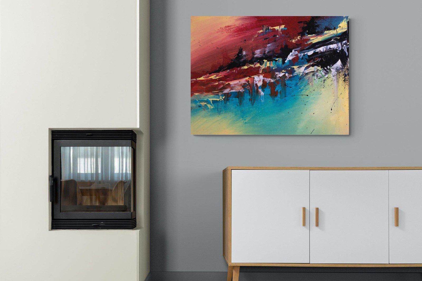 Jagged-Wall_Art-100 x 75cm-Mounted Canvas-No Frame-Pixalot
