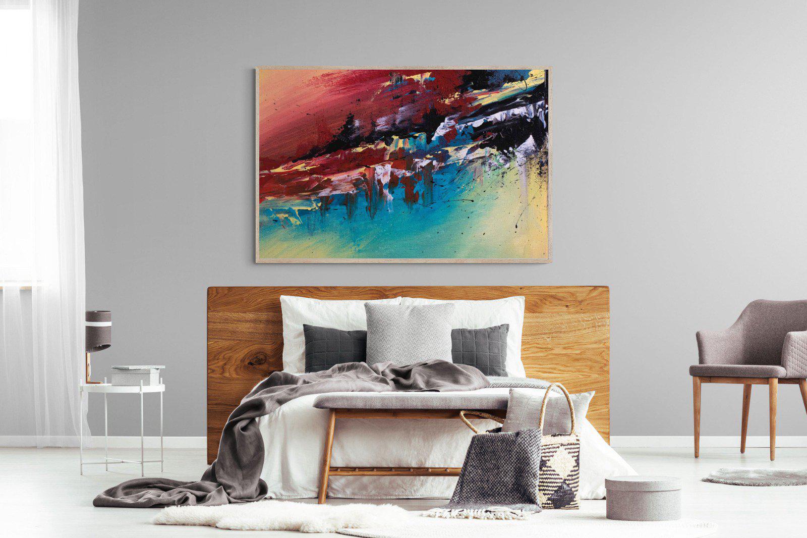 Jagged-Wall_Art-150 x 100cm-Mounted Canvas-Wood-Pixalot