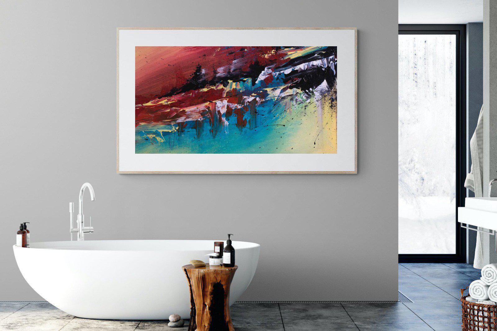 Jagged-Wall_Art-180 x 110cm-Framed Print-Wood-Pixalot
