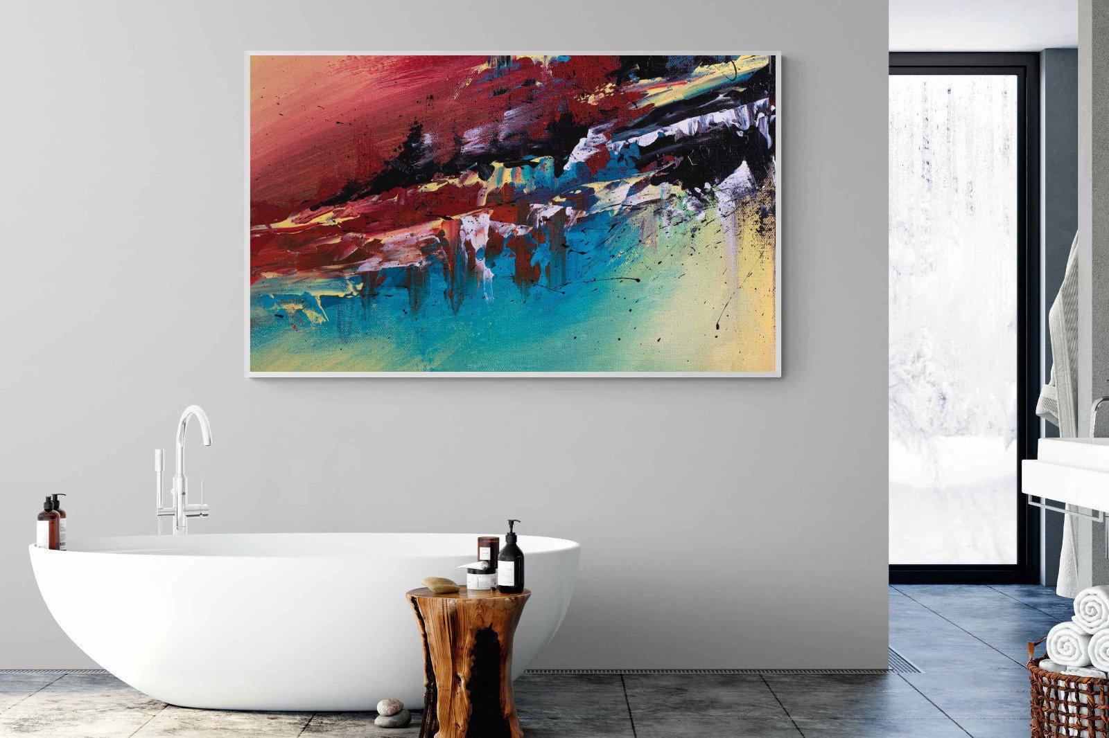Jagged-Wall_Art-180 x 110cm-Mounted Canvas-White-Pixalot