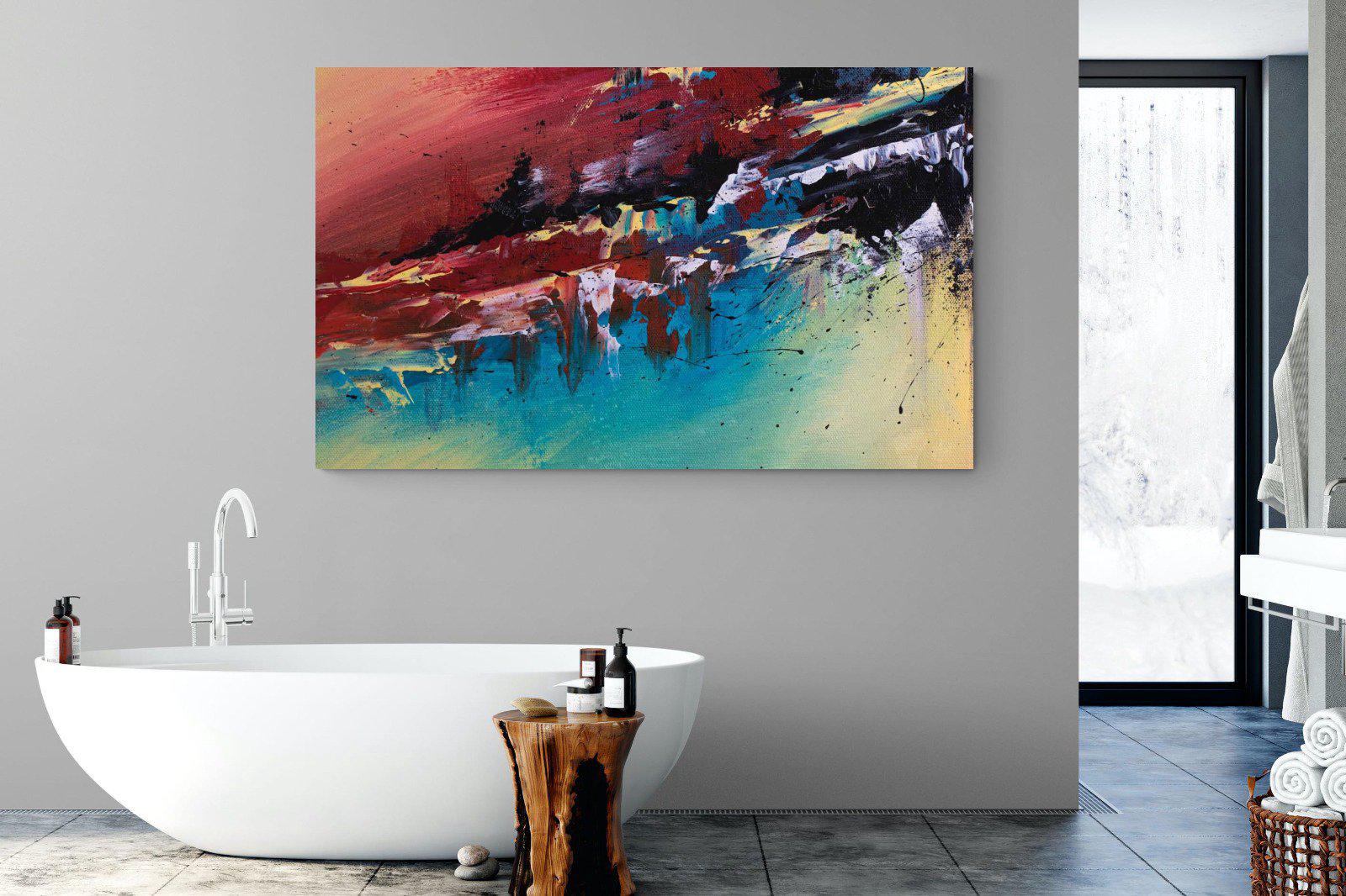 Jagged-Wall_Art-180 x 110cm-Mounted Canvas-No Frame-Pixalot