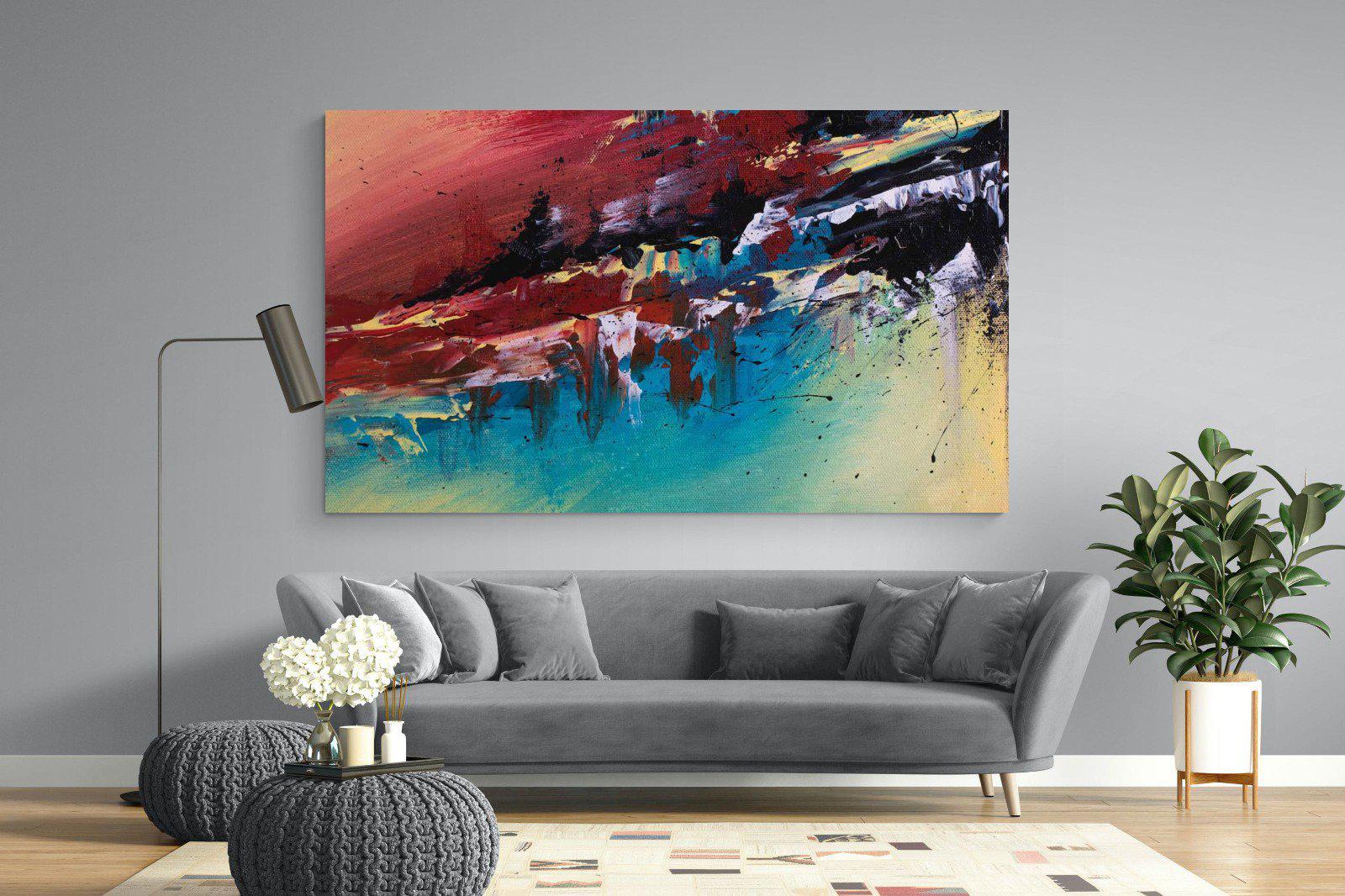 Jagged-Wall_Art-220 x 130cm-Mounted Canvas-No Frame-Pixalot