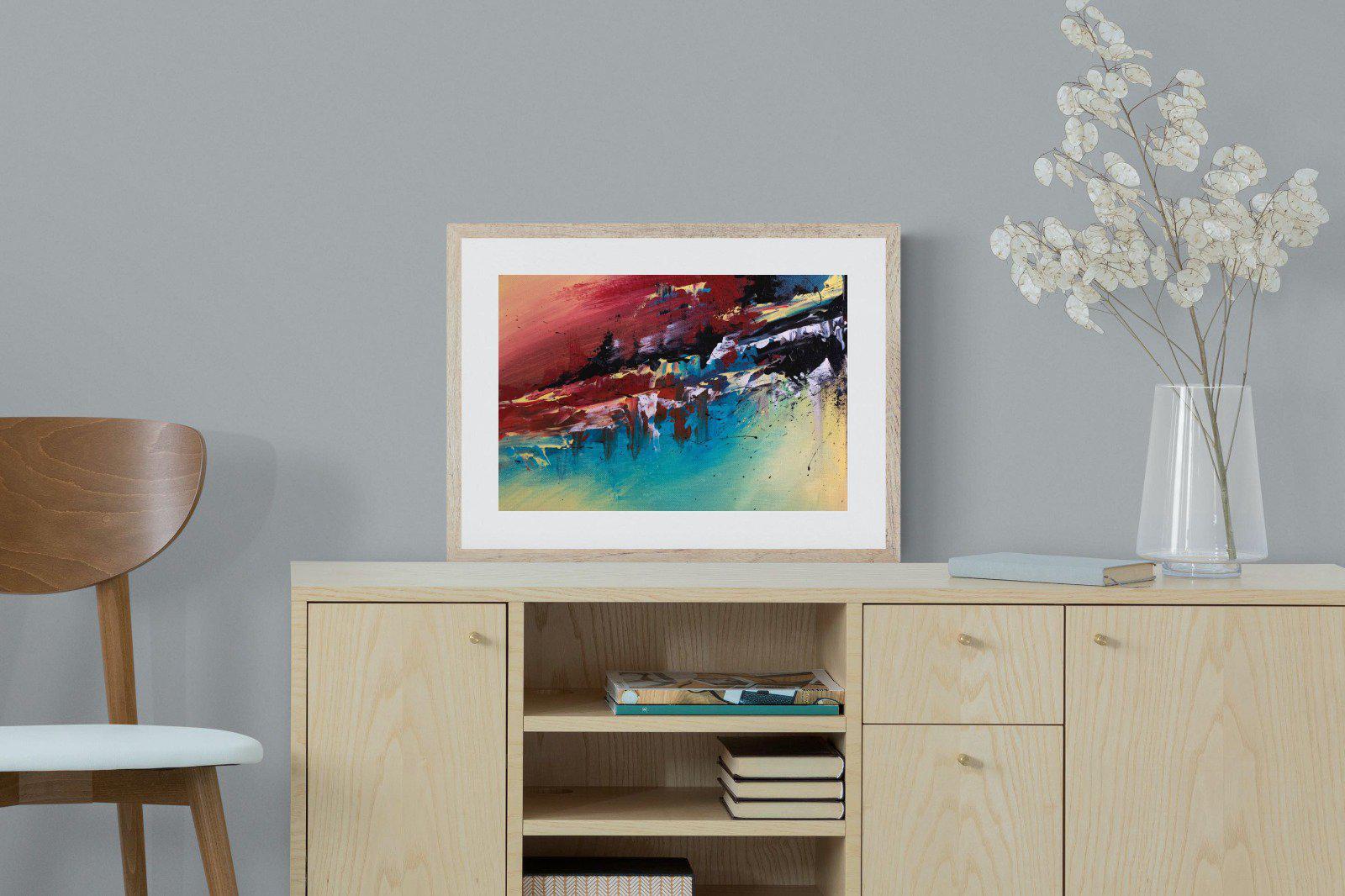 Jagged-Wall_Art-60 x 45cm-Framed Print-Wood-Pixalot