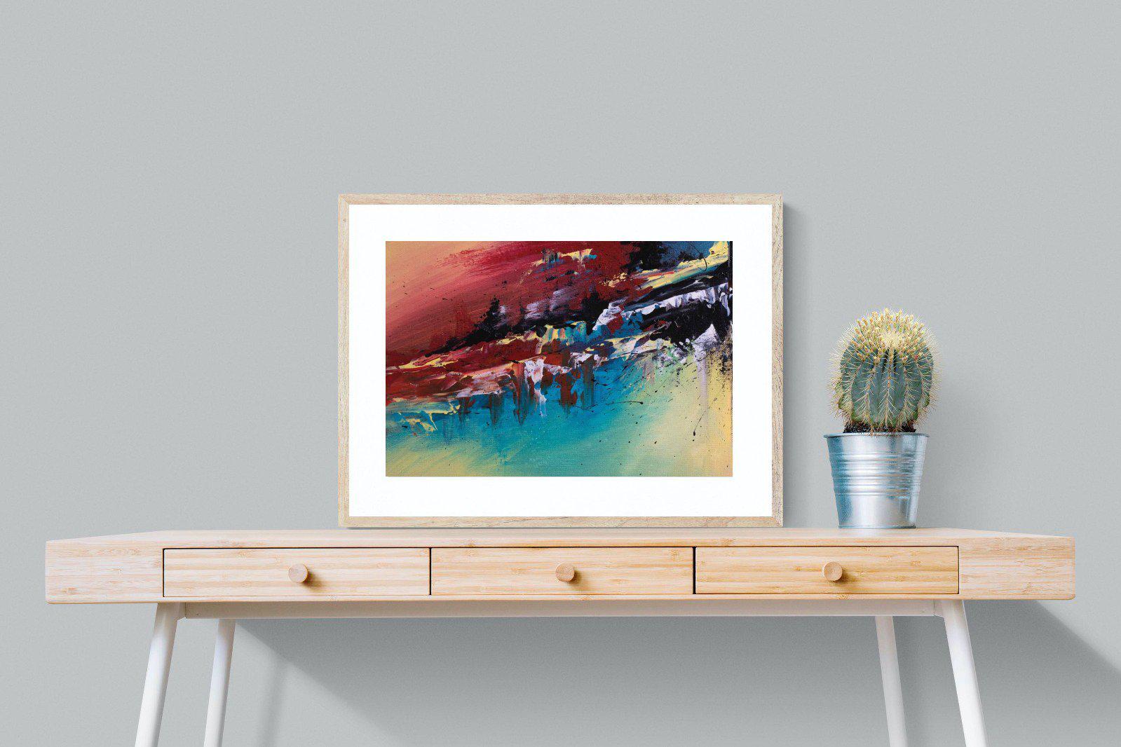 Jagged-Wall_Art-80 x 60cm-Framed Print-Wood-Pixalot