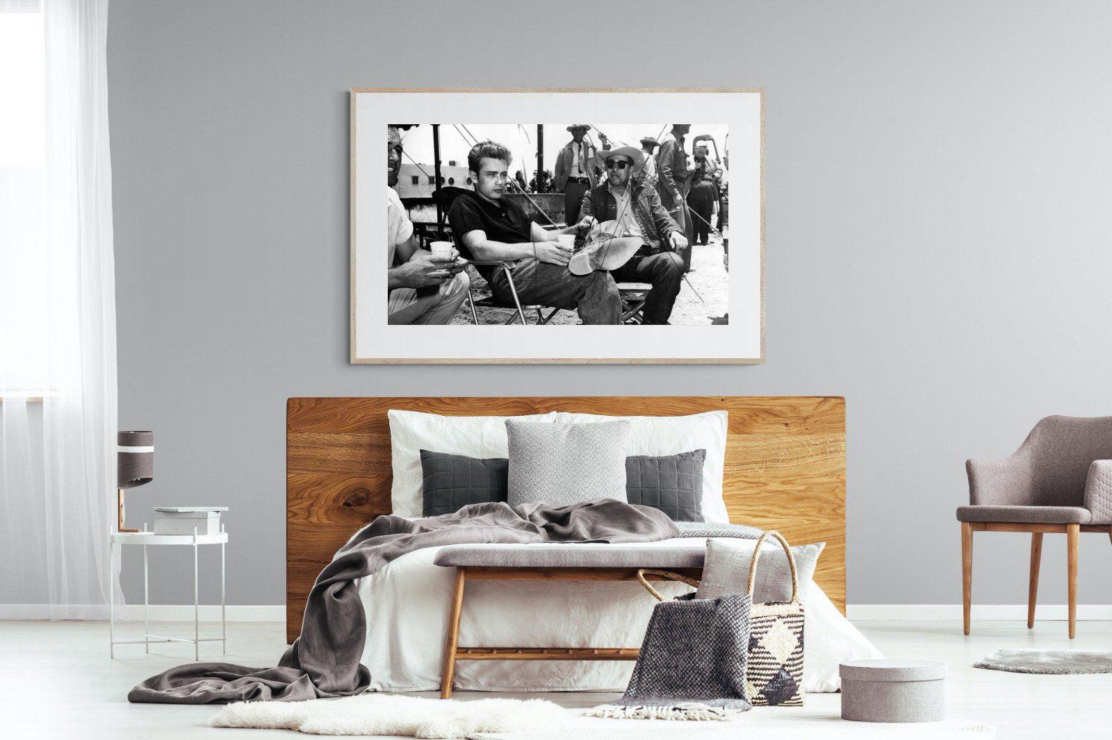 James Dean-Wall_Art-150 x 100cm-Framed Print-Wood-Pixalot
