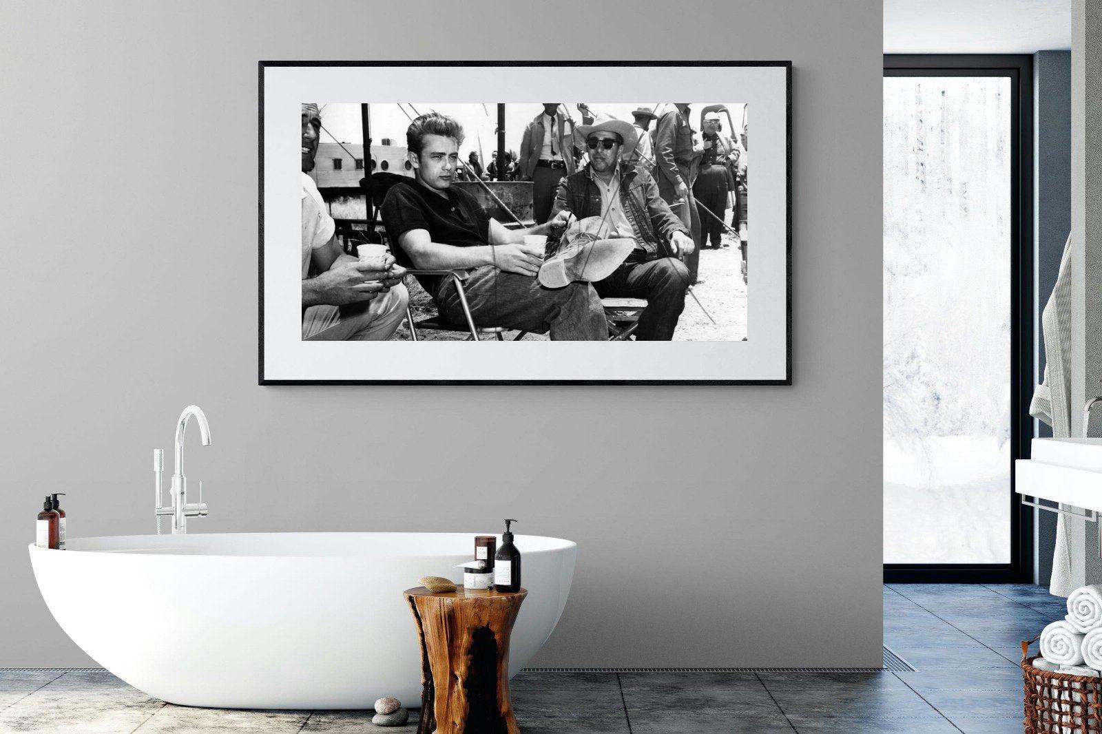 James Dean-Wall_Art-180 x 110cm-Framed Print-Black-Pixalot