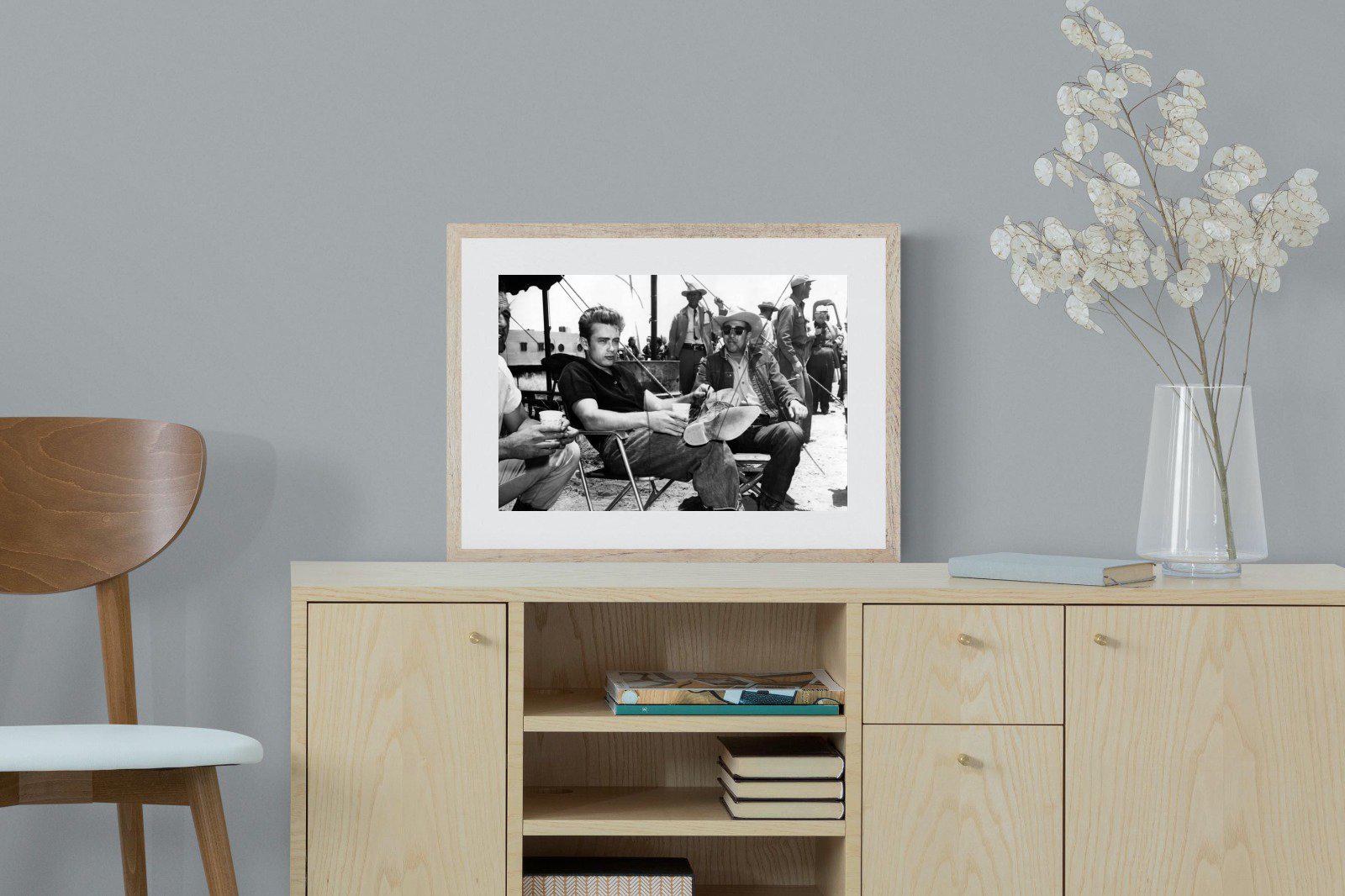 James Dean-Wall_Art-60 x 45cm-Framed Print-Wood-Pixalot