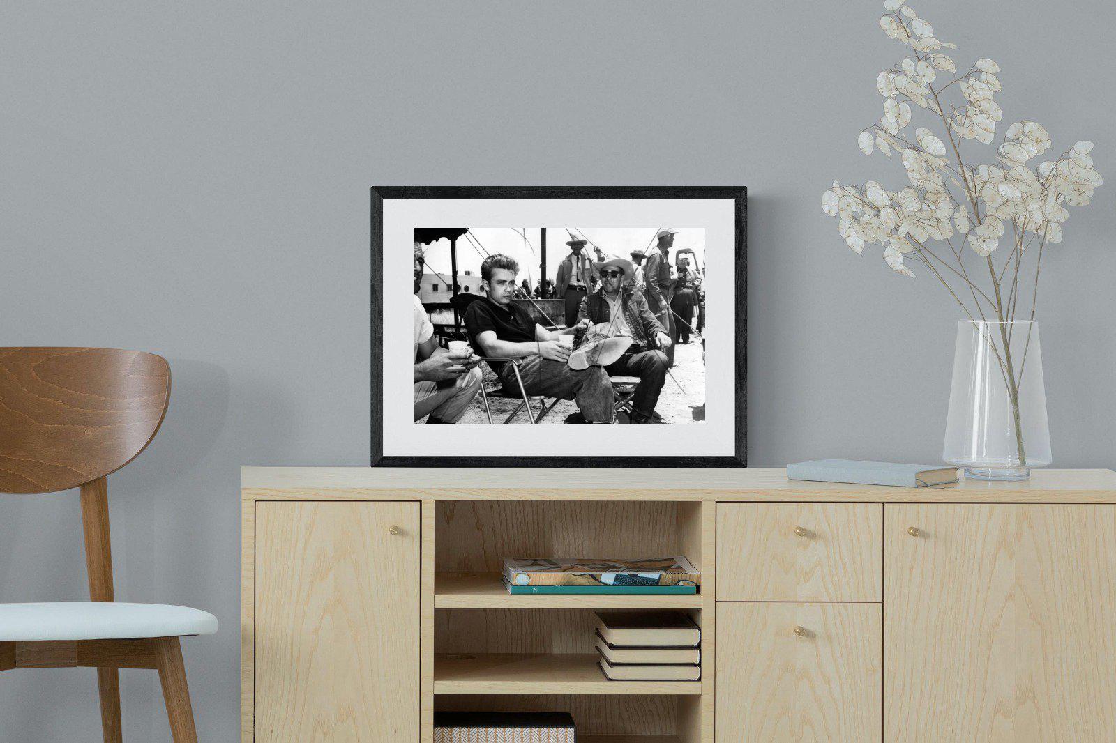 James Dean-Wall_Art-60 x 45cm-Framed Print-Black-Pixalot