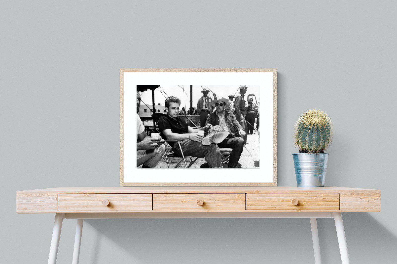 James Dean-Wall_Art-80 x 60cm-Framed Print-Wood-Pixalot