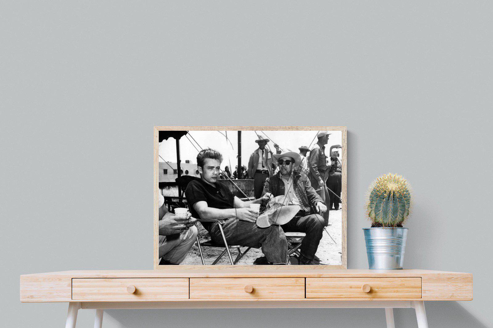 James Dean-Wall_Art-80 x 60cm-Mounted Canvas-Wood-Pixalot
