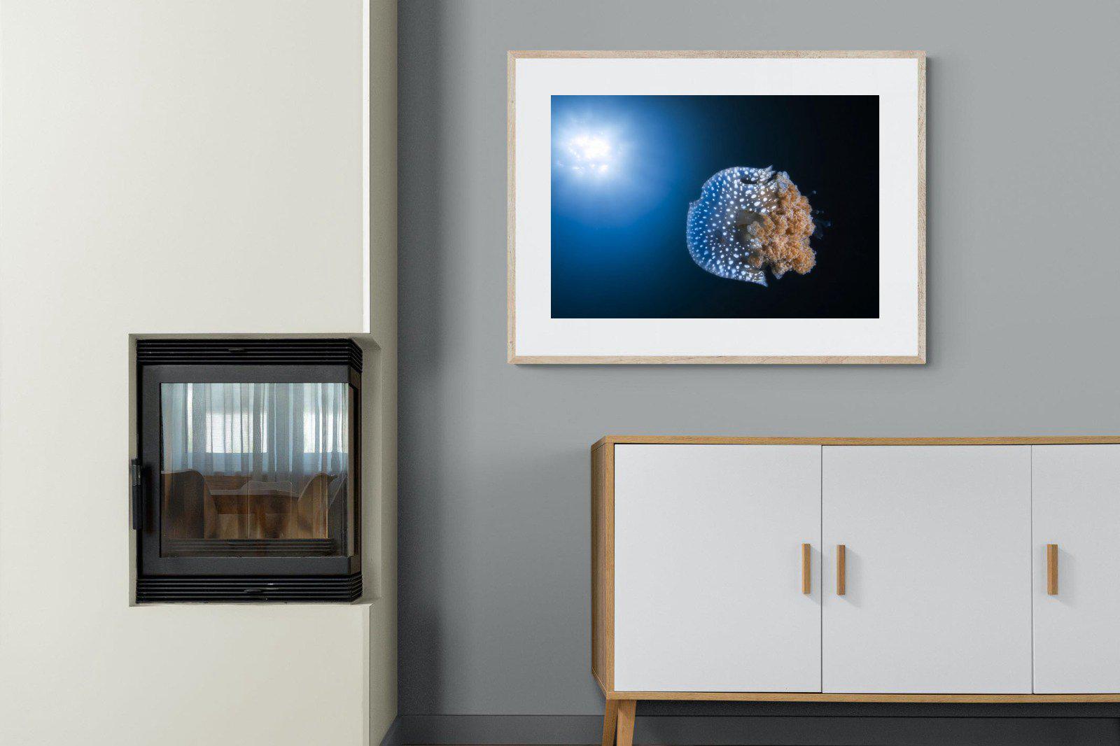 Jellyfish-Wall_Art-100 x 75cm-Framed Print-Wood-Pixalot
