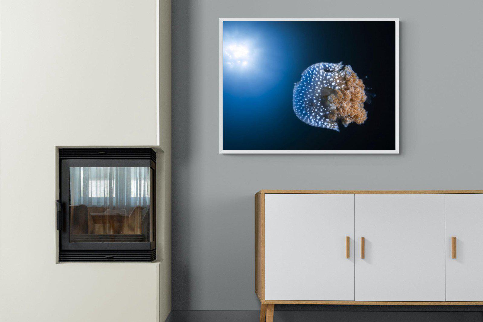 Jellyfish-Wall_Art-100 x 75cm-Mounted Canvas-White-Pixalot
