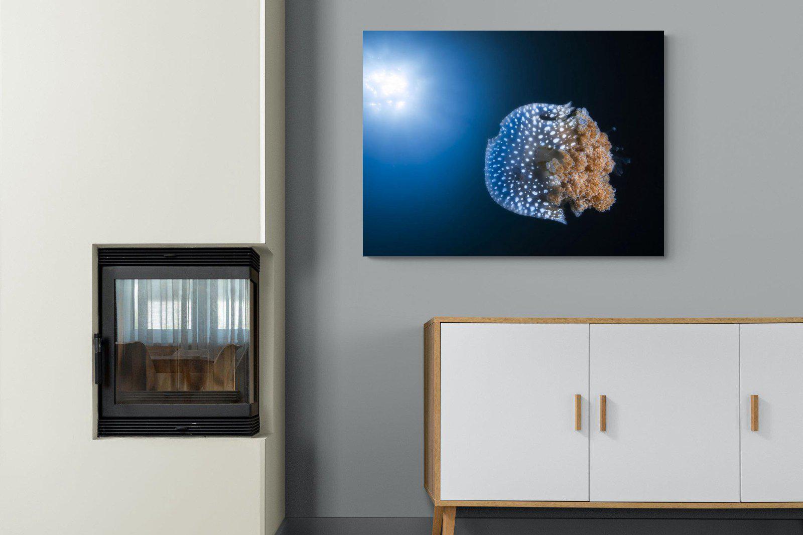Jellyfish-Wall_Art-100 x 75cm-Mounted Canvas-No Frame-Pixalot
