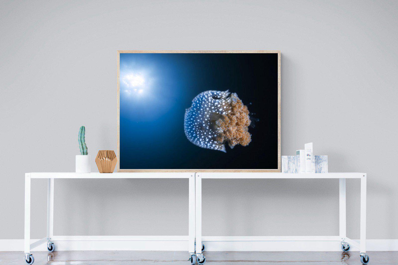 Jellyfish-Wall_Art-120 x 90cm-Mounted Canvas-Wood-Pixalot