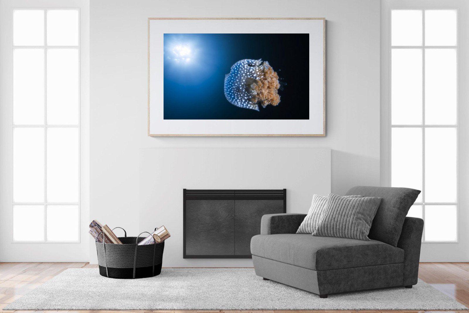 Jellyfish-Wall_Art-150 x 100cm-Framed Print-Wood-Pixalot