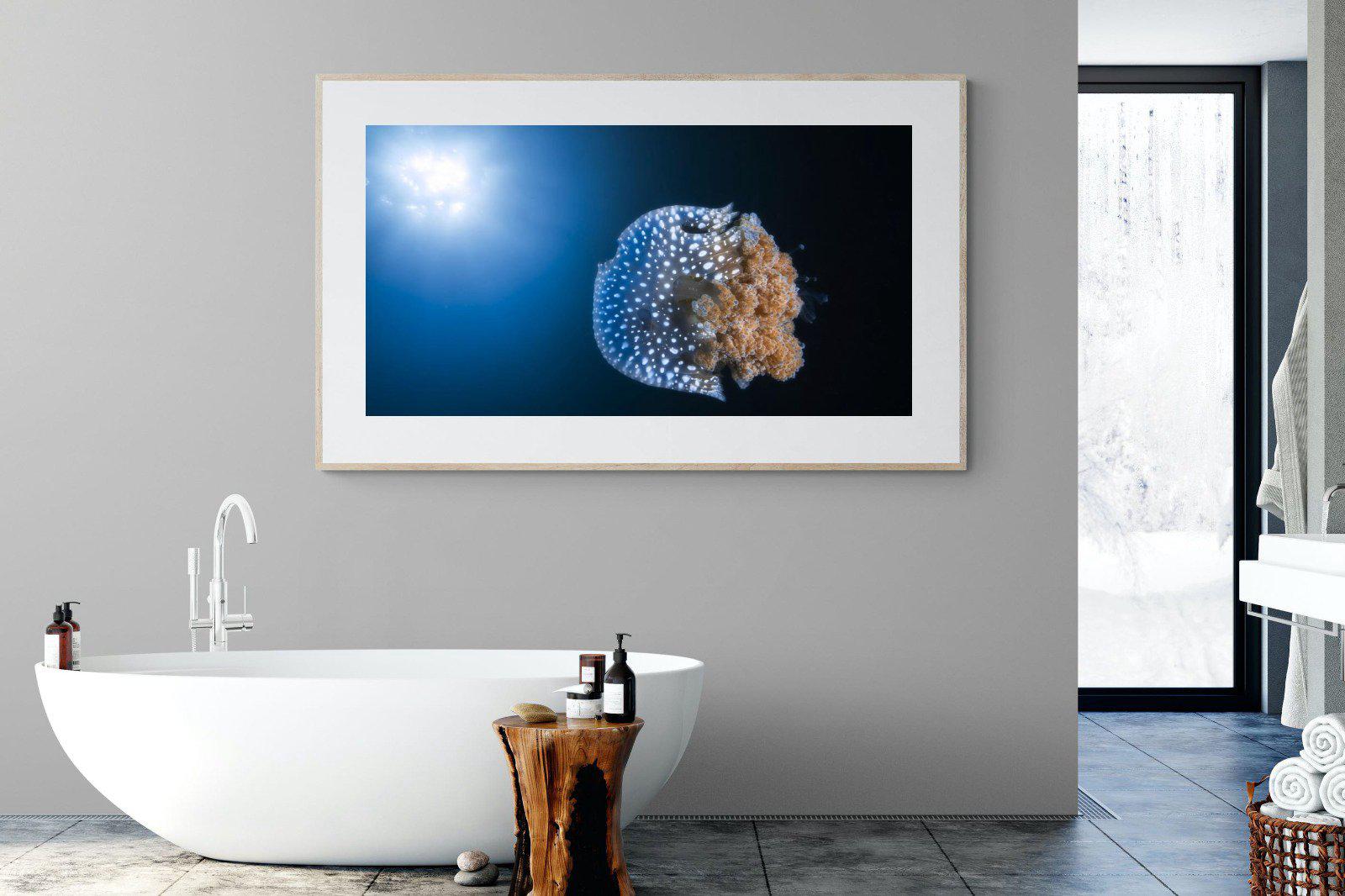 Jellyfish-Wall_Art-180 x 110cm-Framed Print-Wood-Pixalot