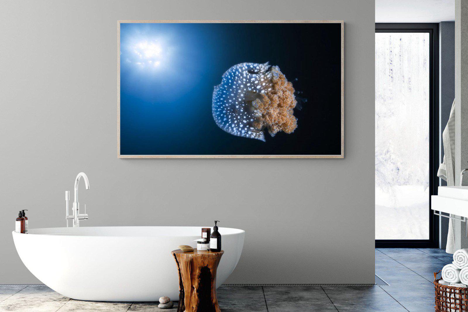 Jellyfish-Wall_Art-180 x 110cm-Mounted Canvas-Wood-Pixalot