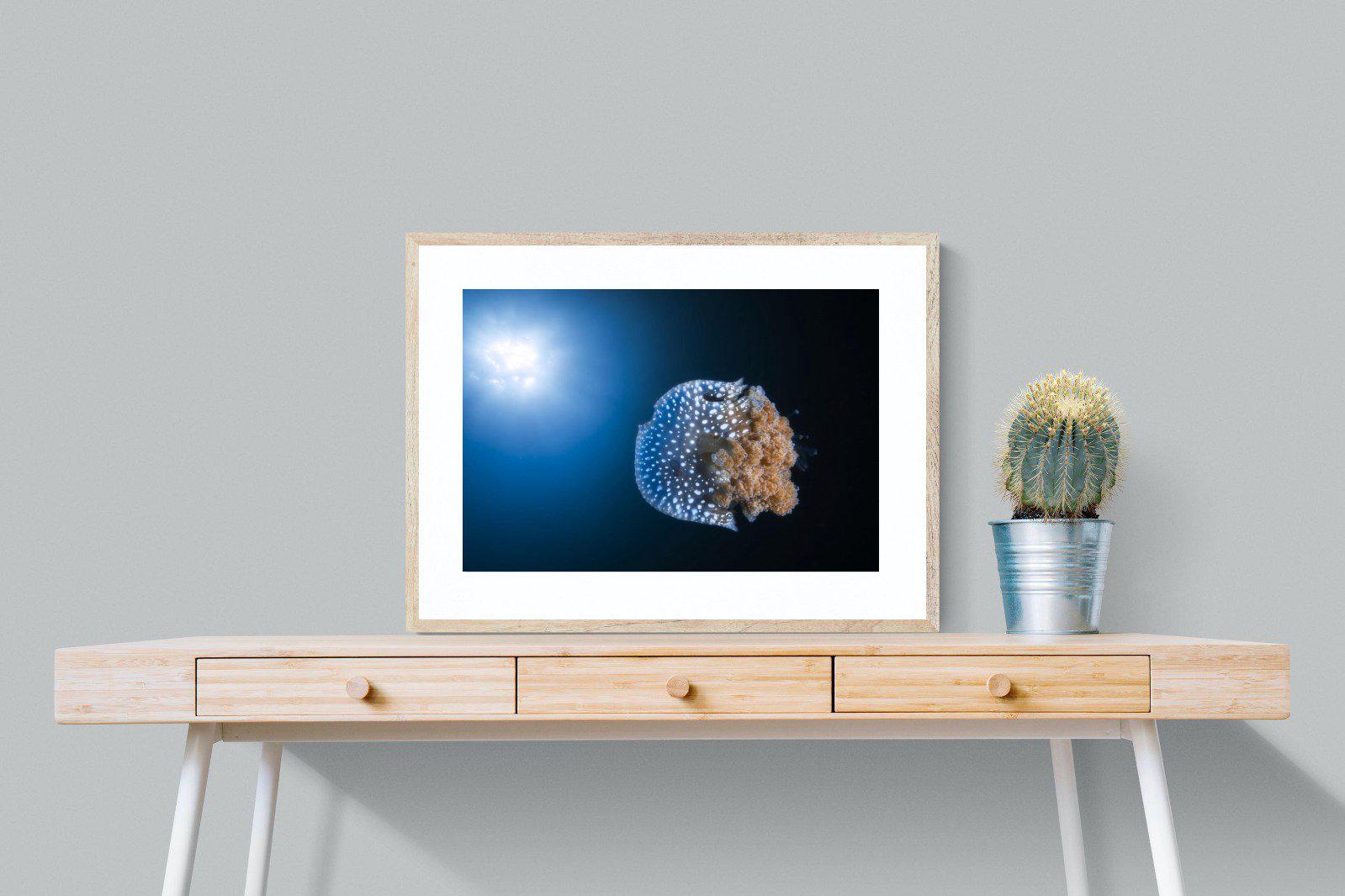 Jellyfish-Wall_Art-80 x 60cm-Framed Print-Wood-Pixalot