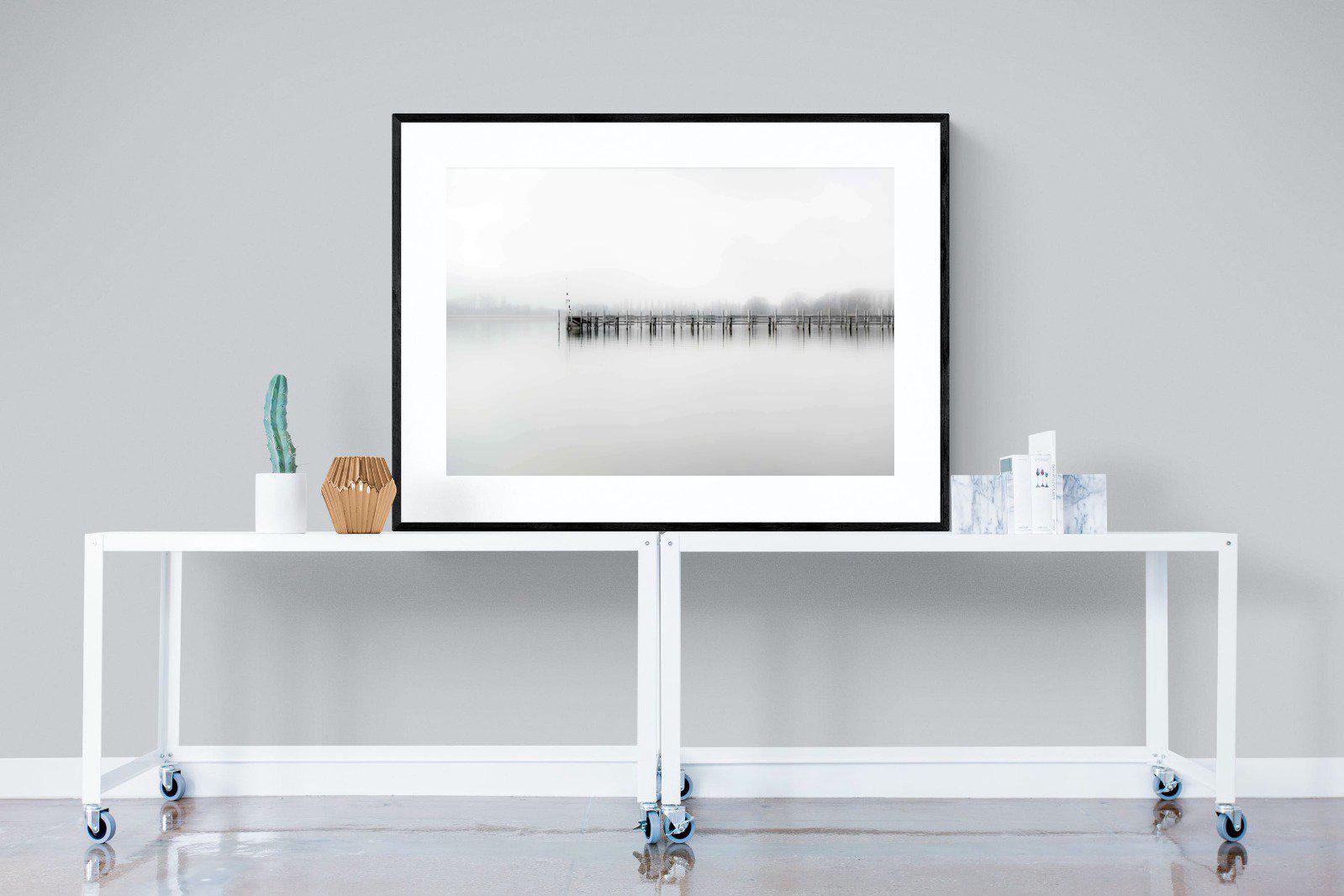 Jetty-Wall_Art-120 x 90cm-Framed Print-Black-Pixalot