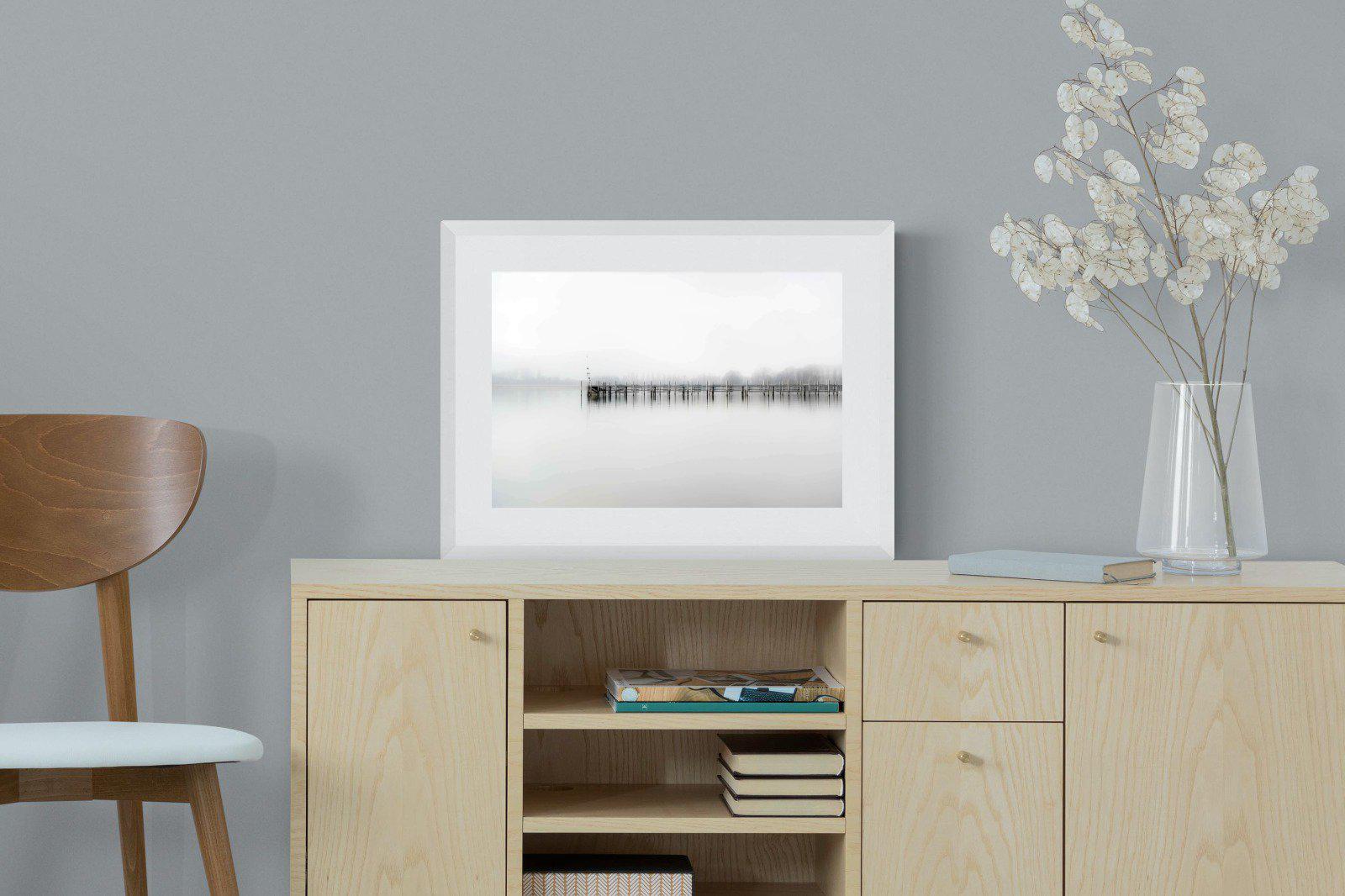 Jetty-Wall_Art-60 x 45cm-Framed Print-White-Pixalot