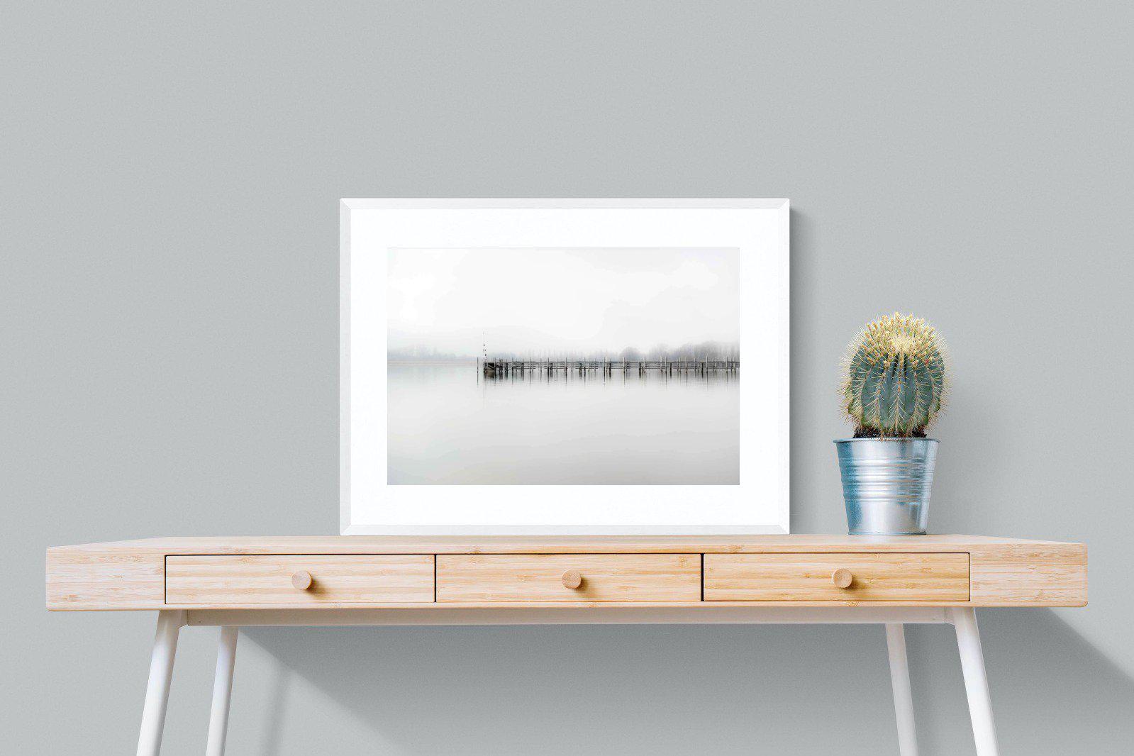 Jetty-Wall_Art-80 x 60cm-Framed Print-White-Pixalot