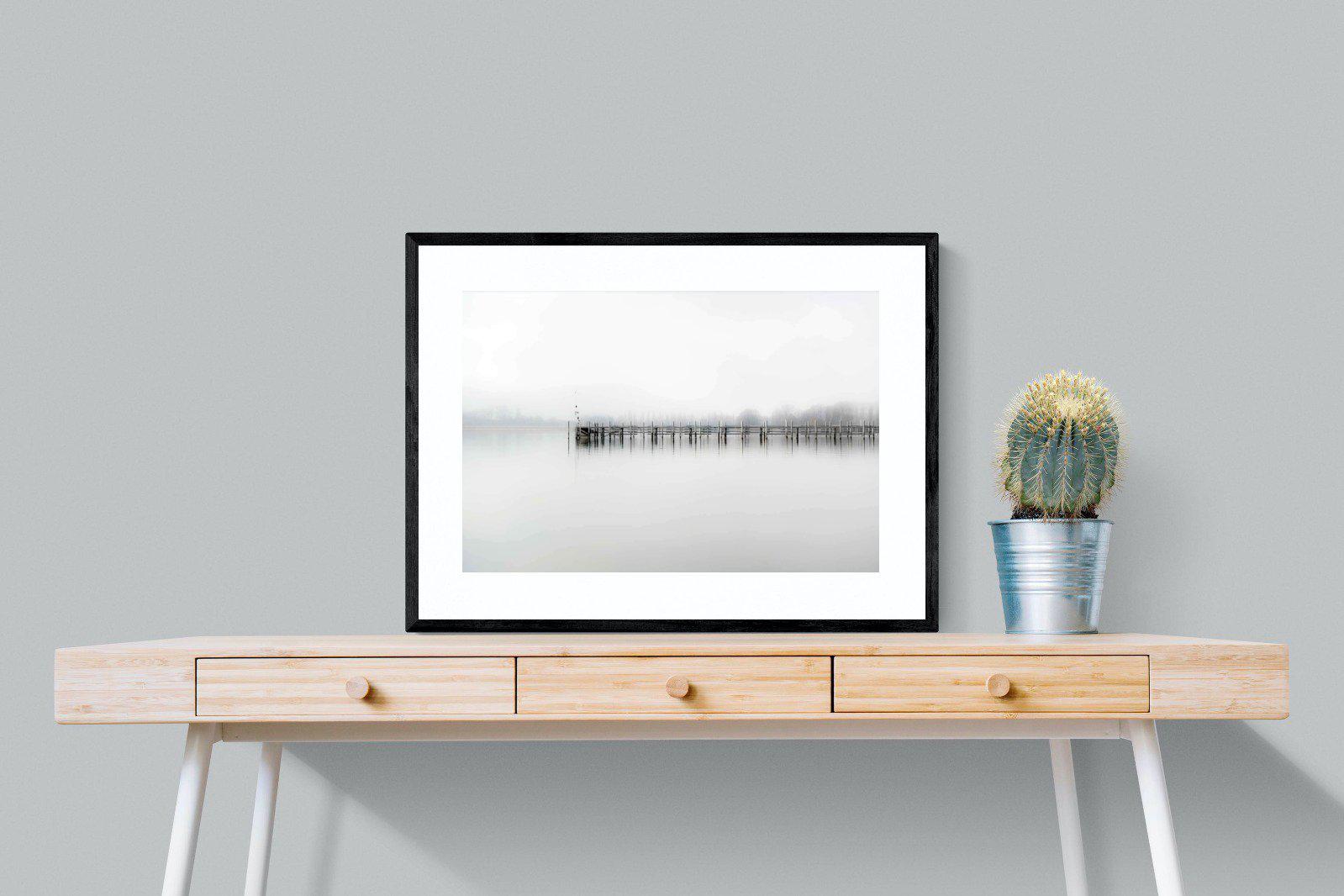 Jetty-Wall_Art-80 x 60cm-Framed Print-Black-Pixalot