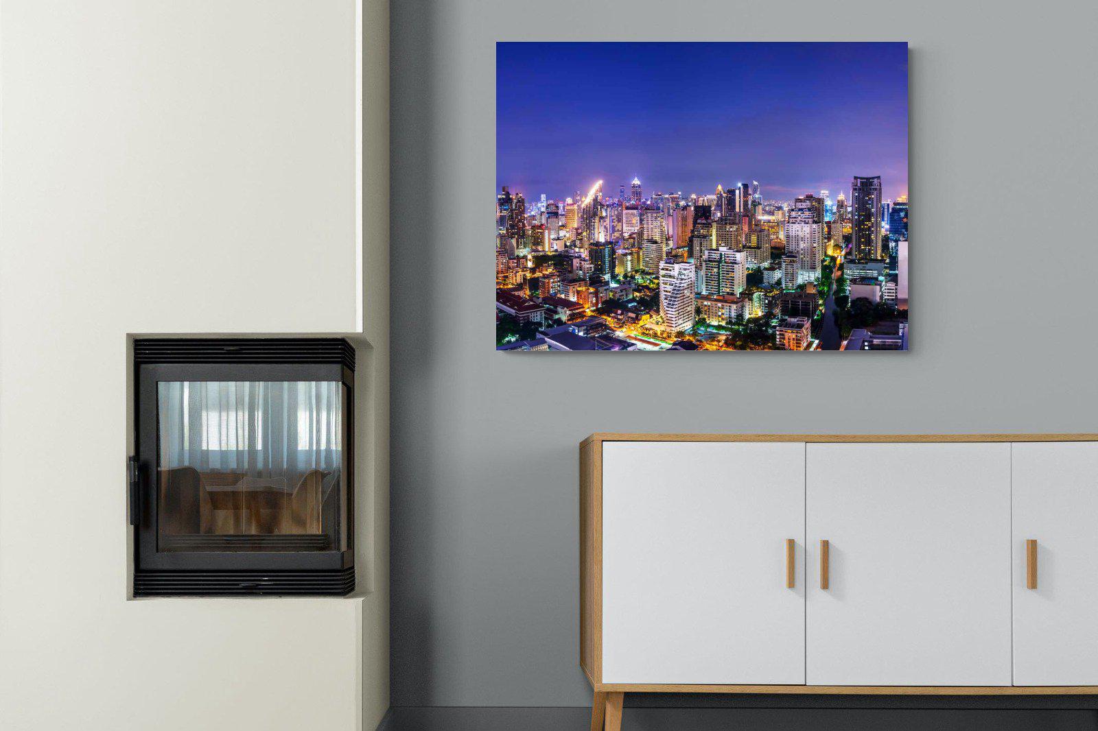 Joburg Lights-Wall_Art-100 x 75cm-Mounted Canvas-No Frame-Pixalot