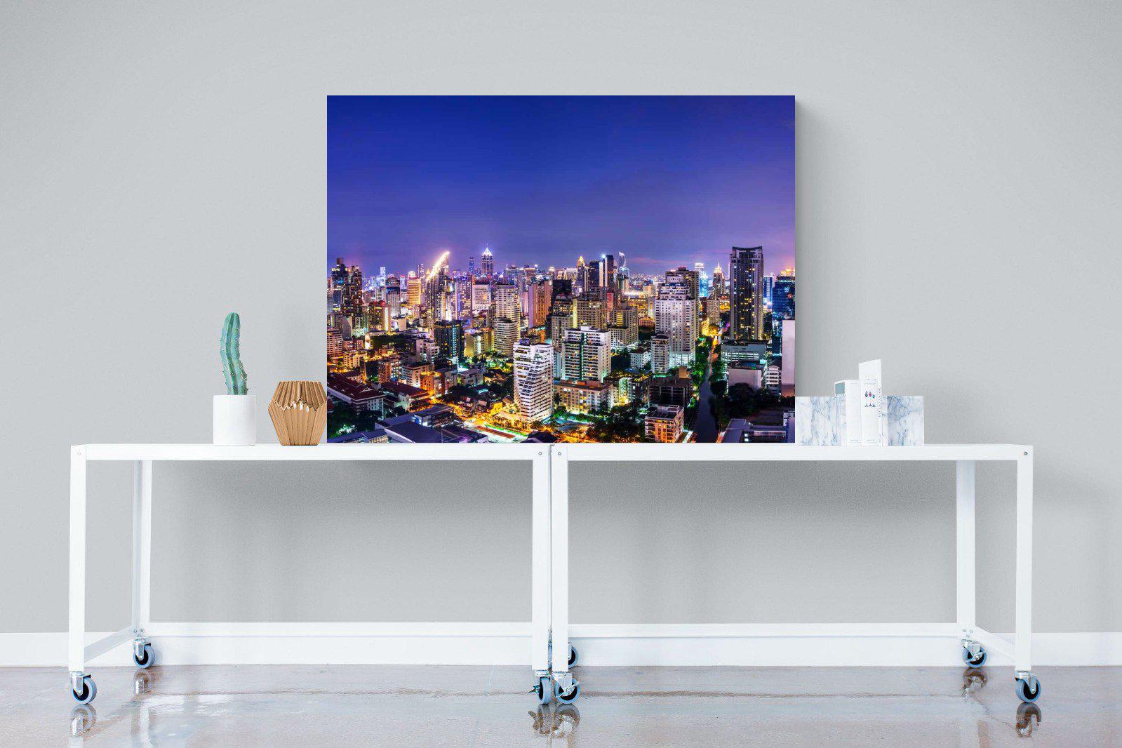Joburg Lights-Wall_Art-120 x 90cm-Mounted Canvas-No Frame-Pixalot
