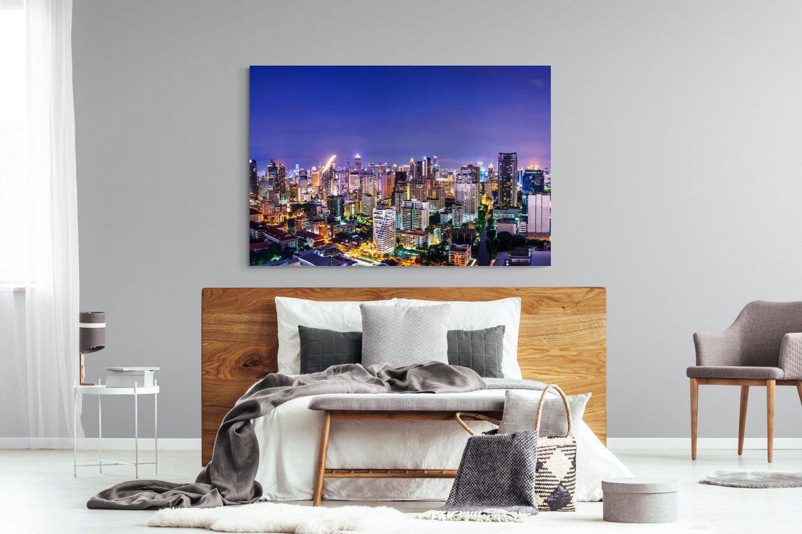 Joburg Lights-Wall_Art-150 x 100cm-Mounted Canvas-No Frame-Pixalot