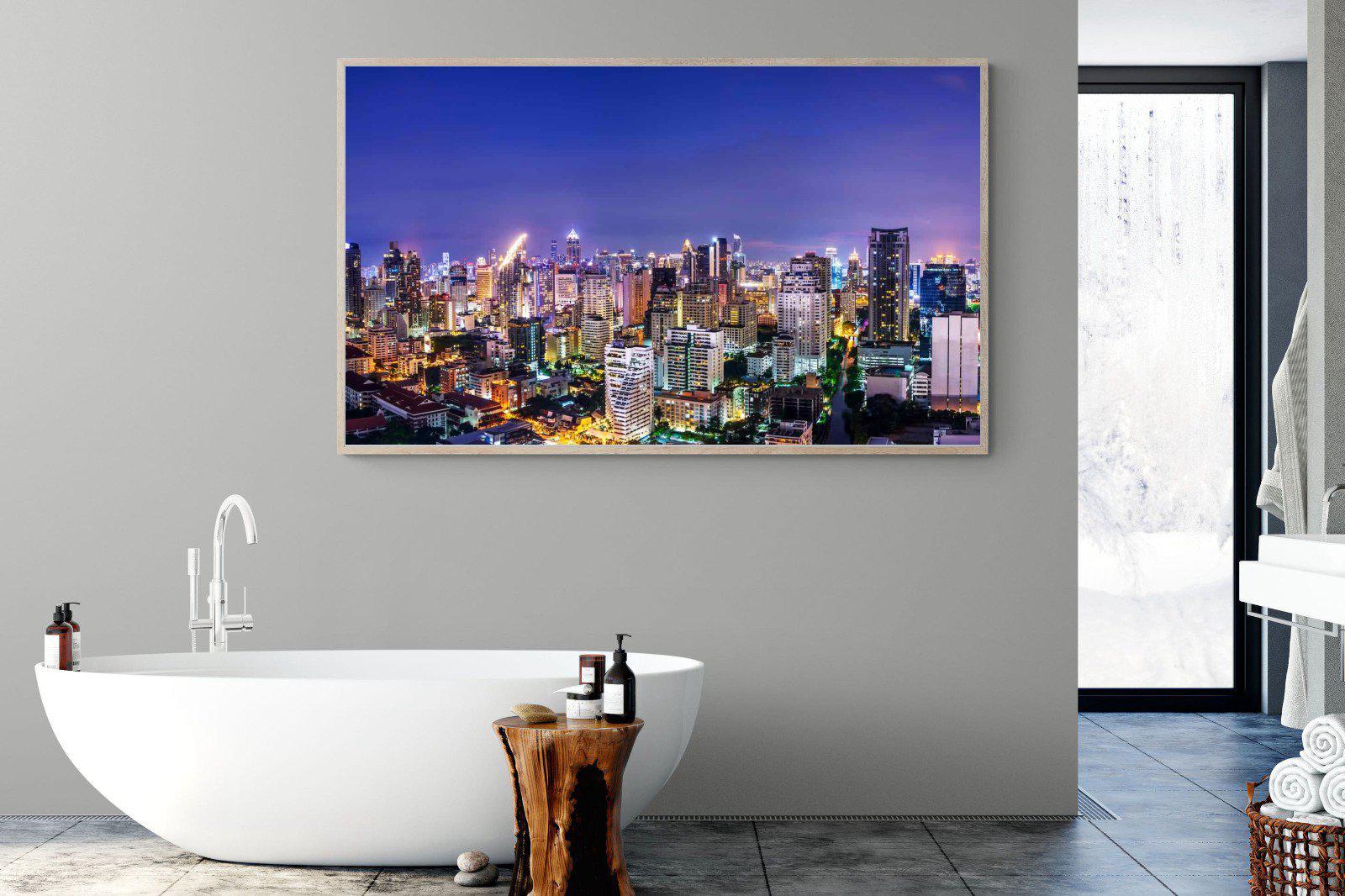 Joburg Lights-Wall_Art-180 x 110cm-Mounted Canvas-Wood-Pixalot