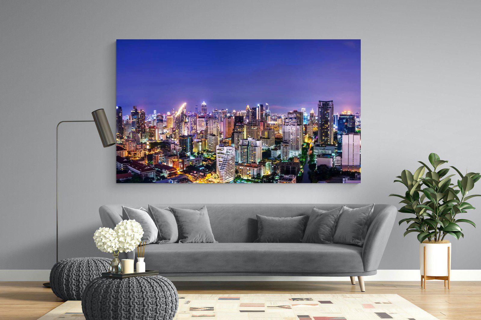 Joburg Lights-Wall_Art-220 x 130cm-Mounted Canvas-No Frame-Pixalot