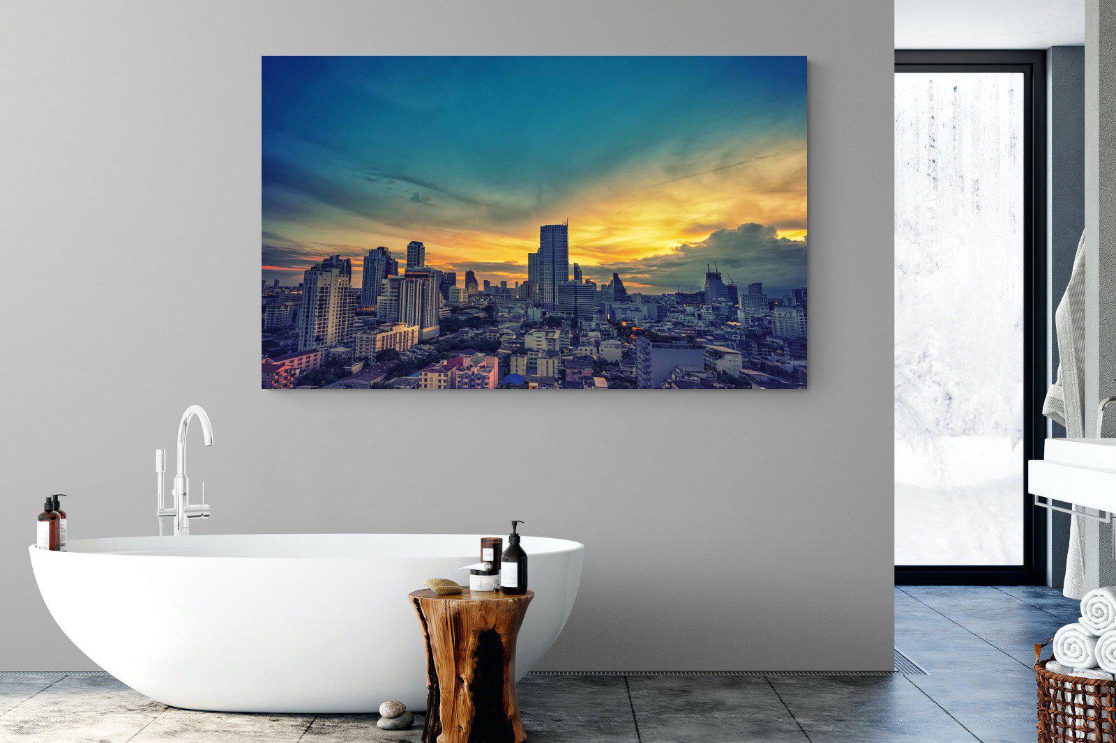 Joburg Sunrise-Wall_Art-180 x 110cm-Mounted Canvas-No Frame-Pixalot