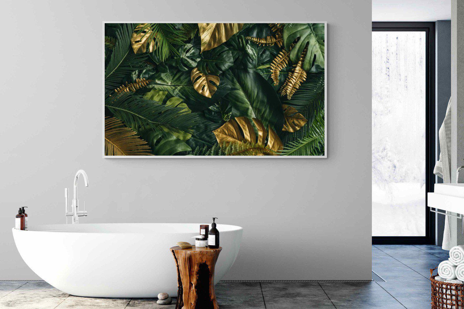 Jungle Gold-Wall_Art-180 x 110cm-Mounted Canvas-White-Pixalot