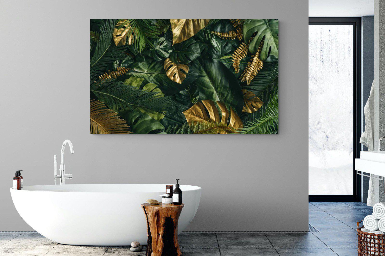 Jungle Gold-Wall_Art-180 x 110cm-Mounted Canvas-No Frame-Pixalot
