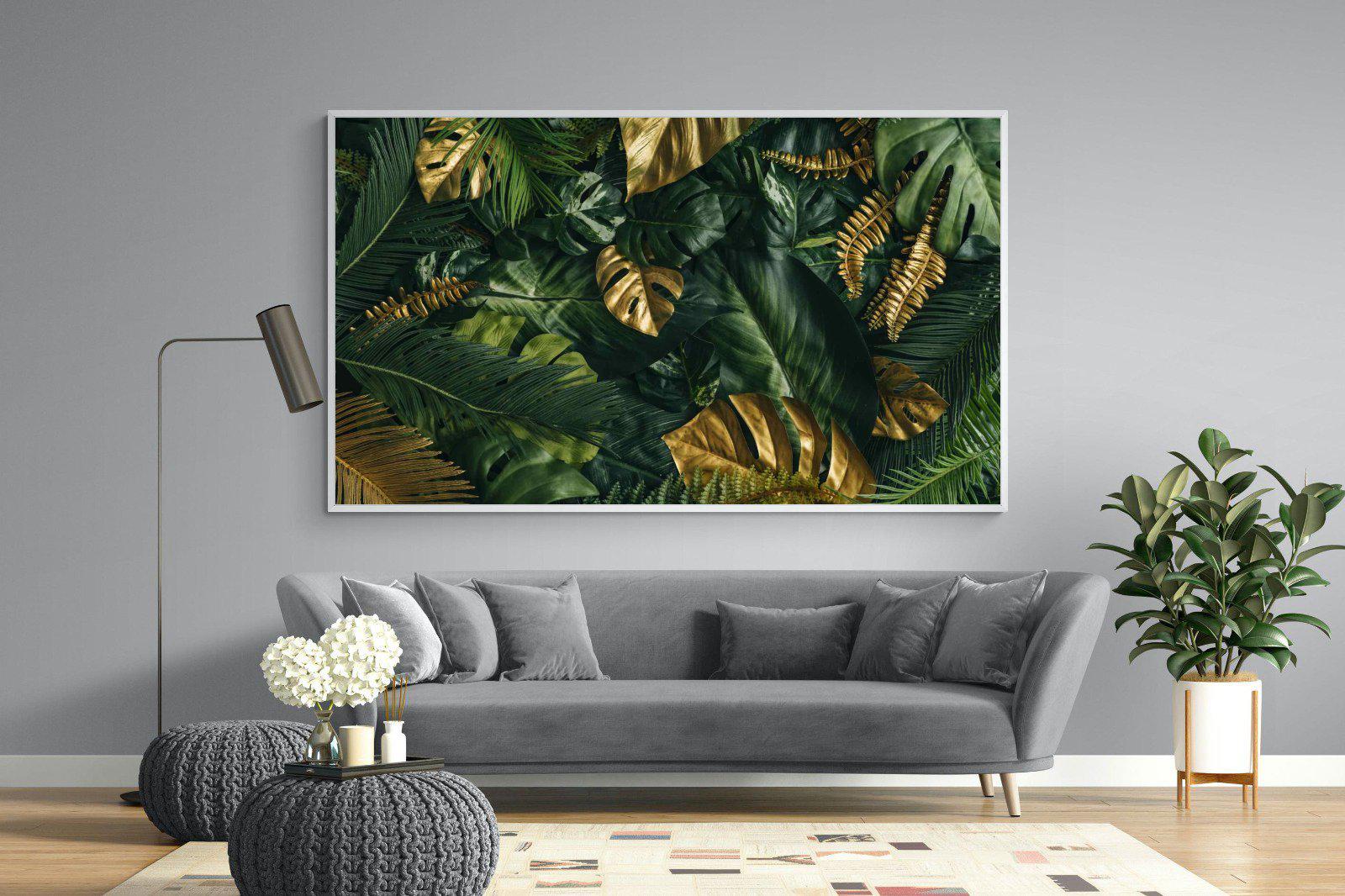 Jungle Gold-Wall_Art-220 x 130cm-Mounted Canvas-White-Pixalot