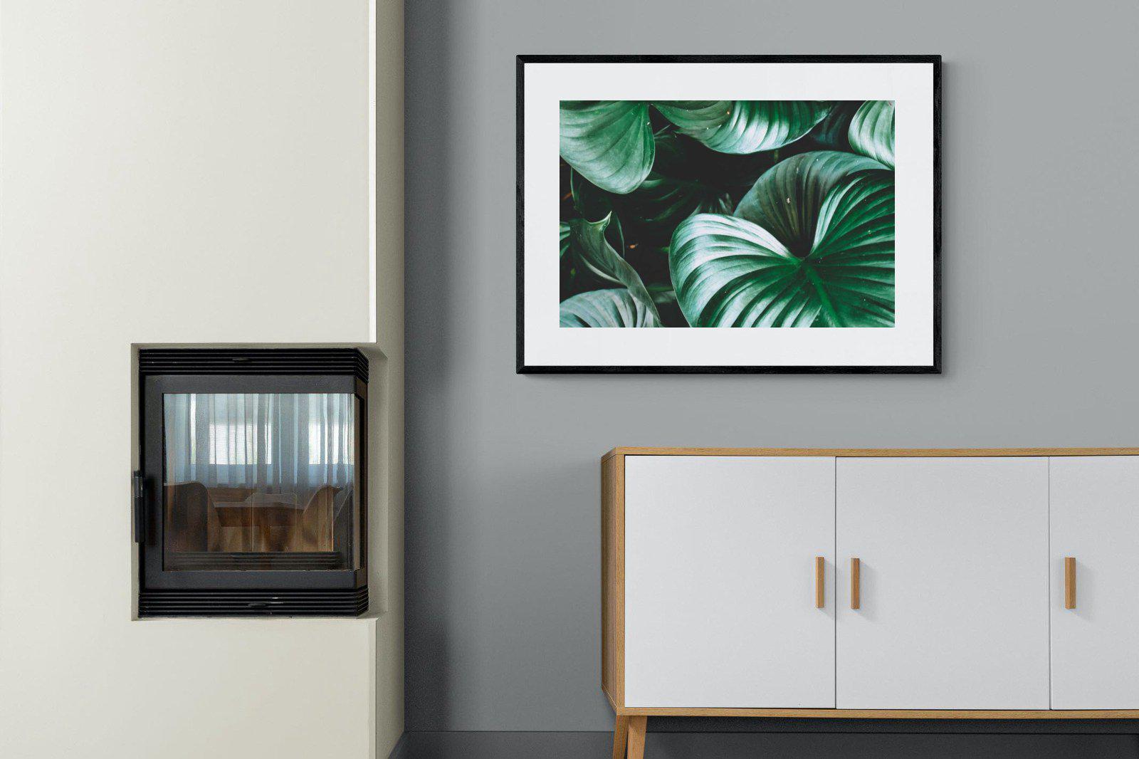 Jungle-Wall_Art-100 x 75cm-Framed Print-Black-Pixalot