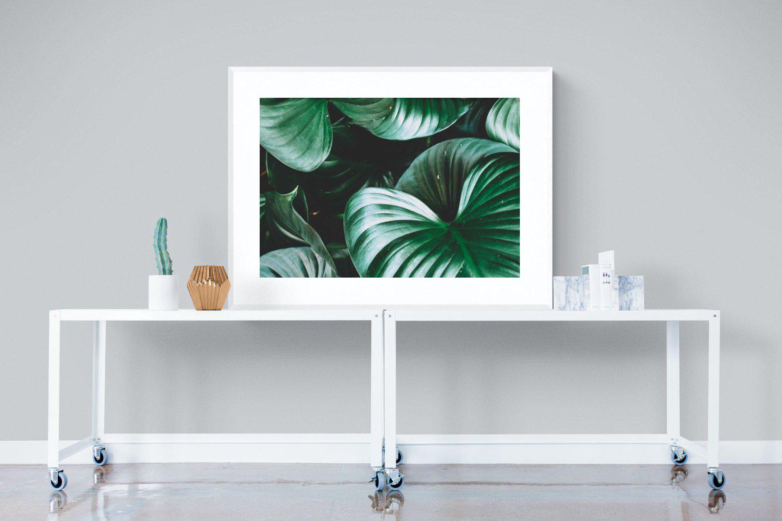 Jungle-Wall_Art-120 x 90cm-Framed Print-White-Pixalot