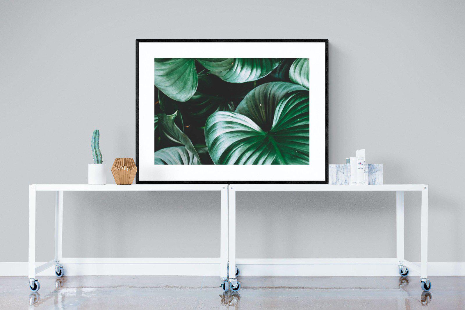 Jungle-Wall_Art-120 x 90cm-Framed Print-Black-Pixalot