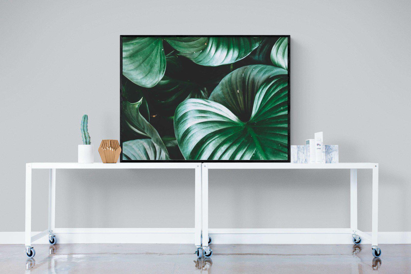 Jungle-Wall_Art-120 x 90cm-Mounted Canvas-Black-Pixalot