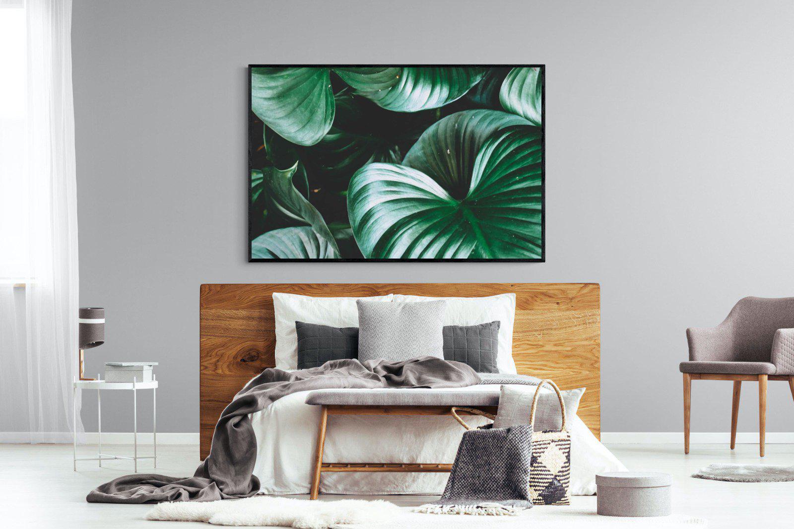 Jungle-Wall_Art-150 x 100cm-Mounted Canvas-Black-Pixalot