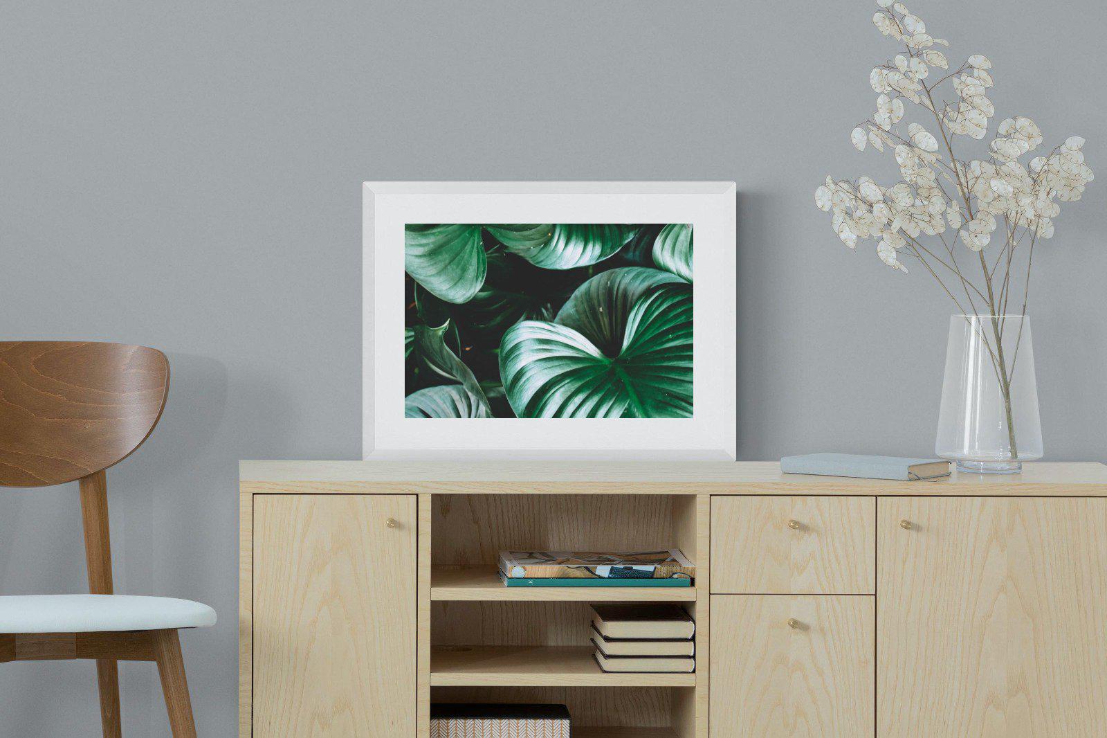 Jungle-Wall_Art-60 x 45cm-Framed Print-White-Pixalot