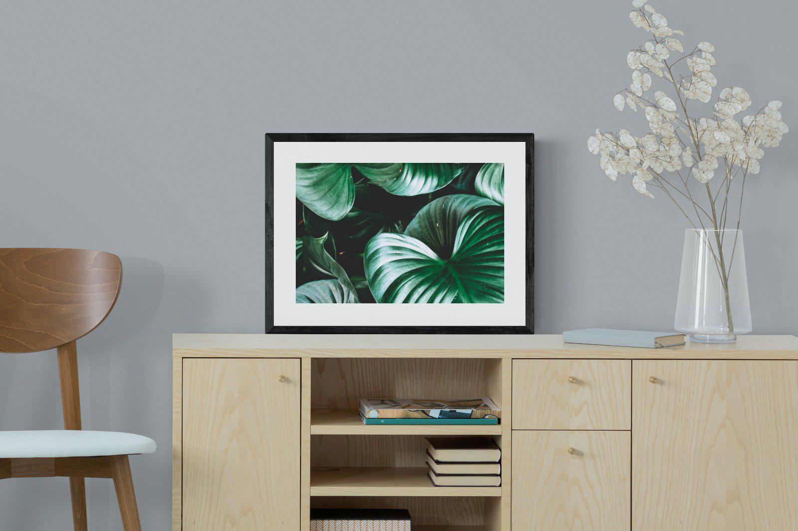 Jungle-Wall_Art-60 x 45cm-Framed Print-Black-Pixalot