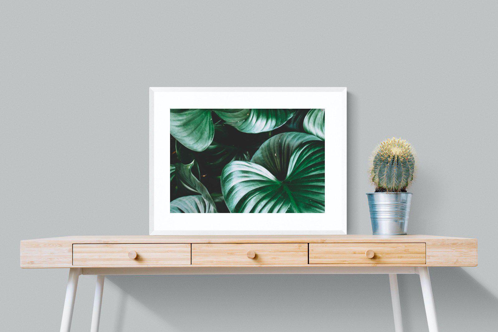 Jungle-Wall_Art-80 x 60cm-Framed Print-White-Pixalot