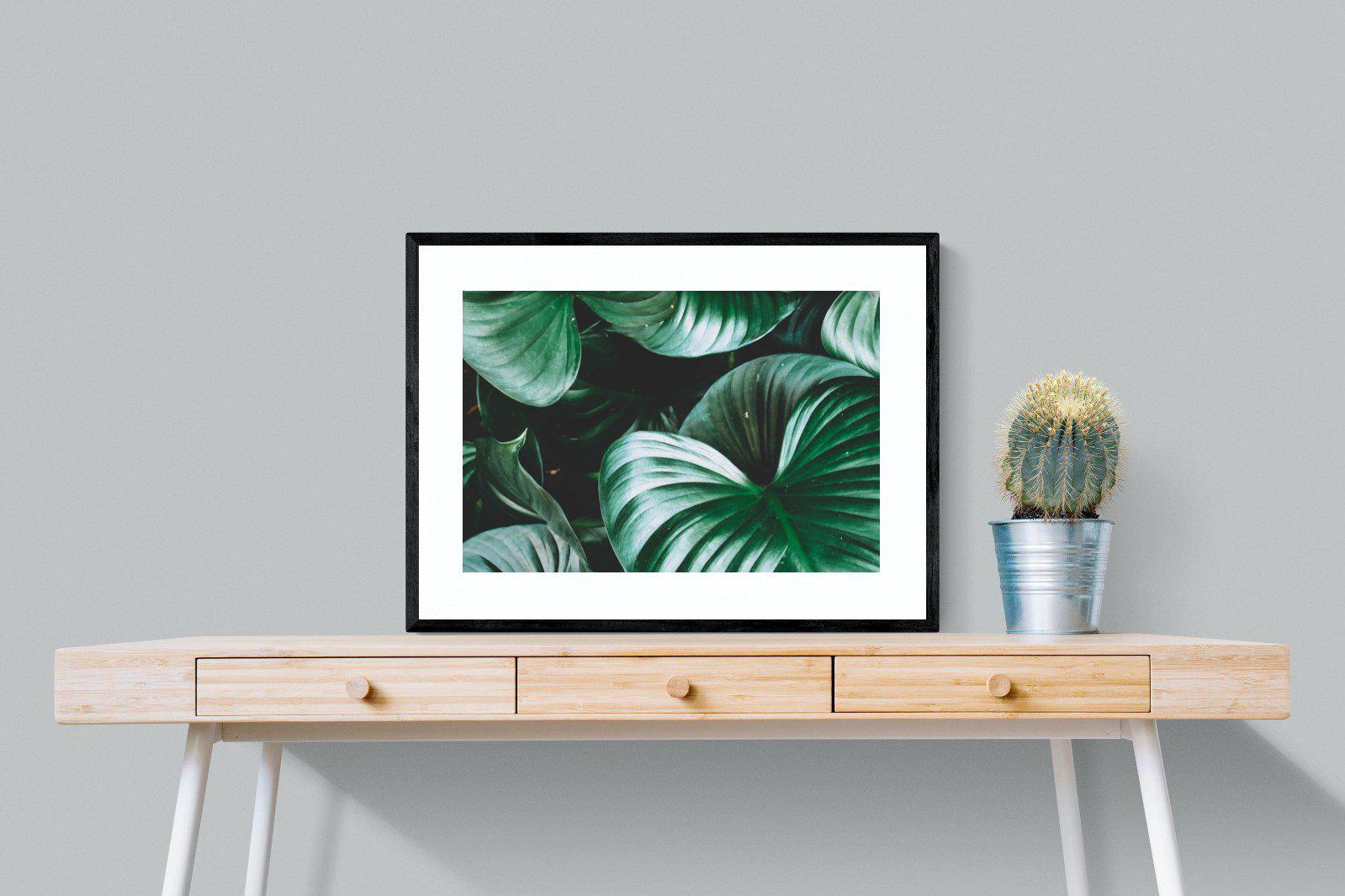 Jungle-Wall_Art-80 x 60cm-Framed Print-Black-Pixalot