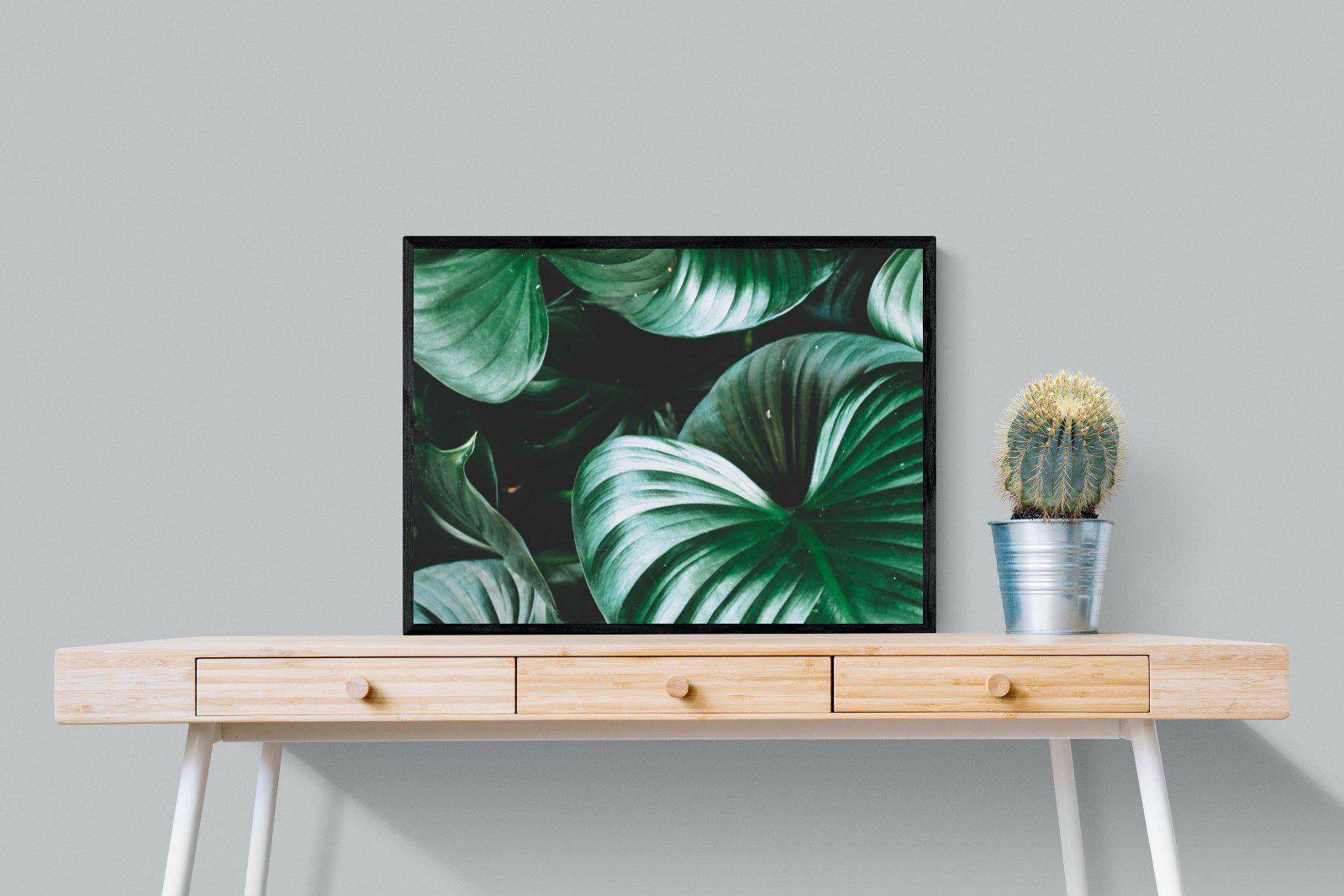 Jungle-Wall_Art-80 x 60cm-Mounted Canvas-Black-Pixalot