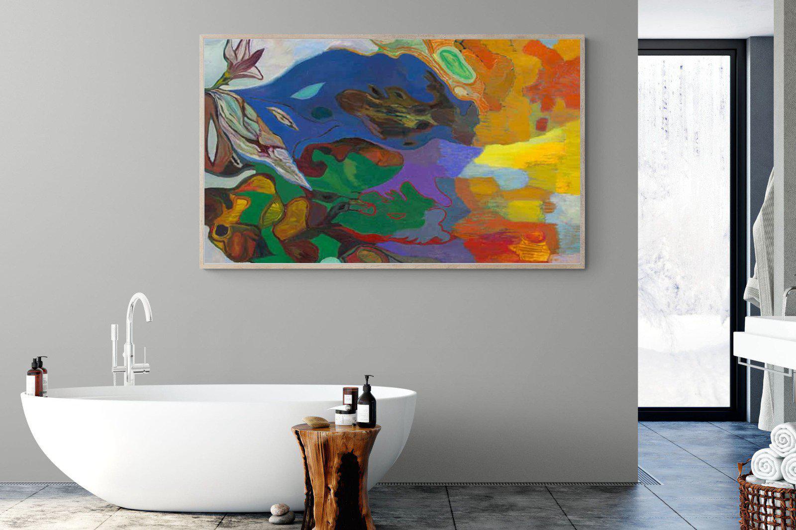 Jungle River Desert-Wall_Art-180 x 110cm-Mounted Canvas-Wood-Pixalot